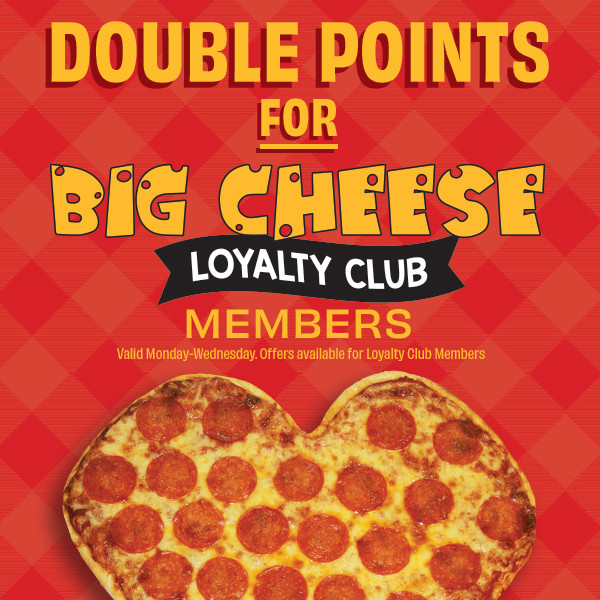 Beggars Pizza Printable Coupon Double Your Points On Every Order From Monday To Wednesday