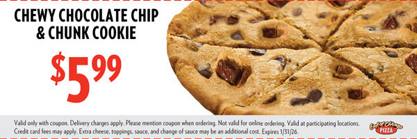 East of Chicago  Printable Coupon Get Chocolate Chip and Chunk Cookie For Only $5.99