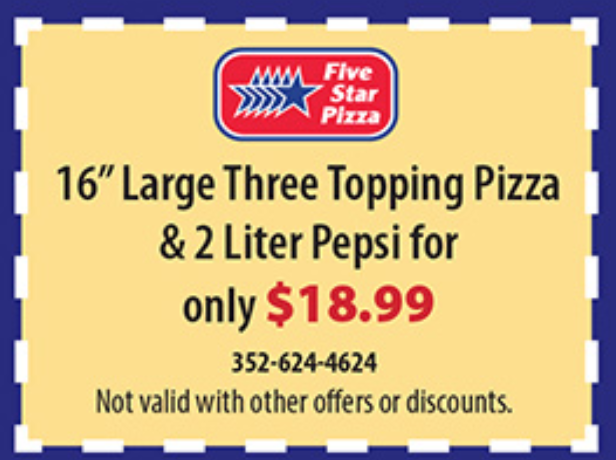 Five Star Pizza Printable Coupon 16
