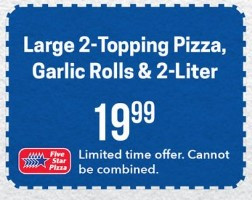 Five Star Pizza Printable Coupon 16
