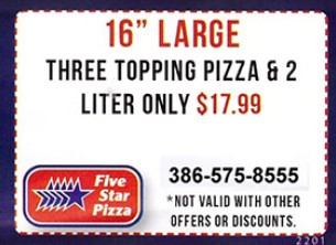 Five Star Pizza Printable Coupon 16