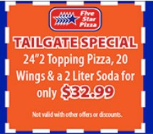 Five Star Pizza Printable Coupon 24