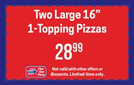 Five Star Pizza Printable Coupon Two 16