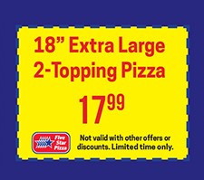 Five Star Pizza Printable Coupon 18