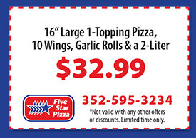 Five Star Pizza Printable Coupon 16