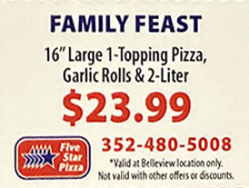 Five Star Pizza Printable Coupon 16