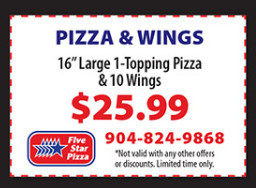 Five Star Pizza Printable Coupon Get 16