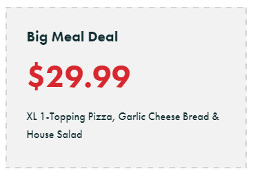 Imo's Pizza Printable Coupon Extra Large 1-Topping Pizza, House Salad & Garlic Cheese Bread for $29.99