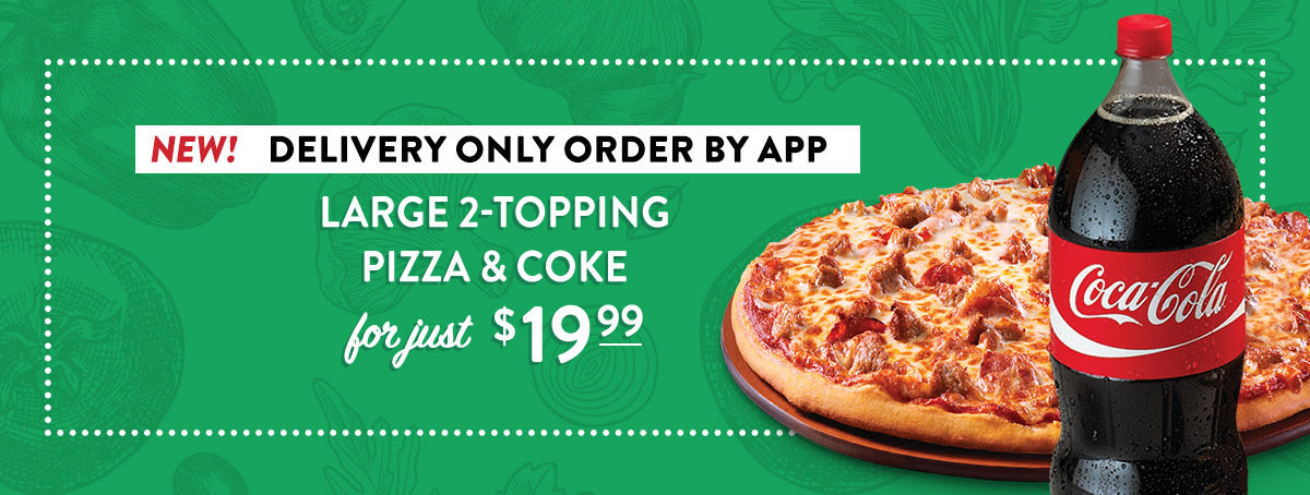LaRosa's Pizzeria Printable Coupon Get Large 2-Topping Pizza & 2 Liter Coke for $19.99