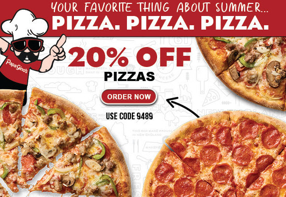 Papa Gino's Printable Coupon Get 20% Off Your Pizza Order