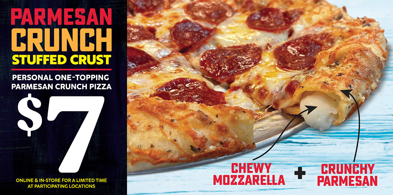 Pie Five Pizza Printable Coupon Personal 1 Topping Parmesan Crunch Stuffed Crust Pizza for $7